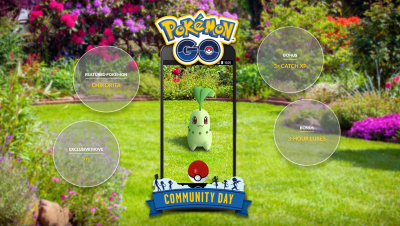 Pokémon Go Community Day: วันที่ 22 กันยายน ปล่อย Chikorita